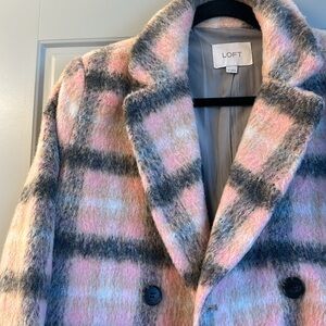 Plaid Wool Coat
